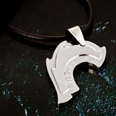 Tungsten gold pendant75